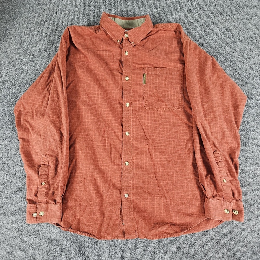 Columbia‎ Shirt Mens XL Plaid Button Down Long Sleeve Outdoors Hiking Pocket